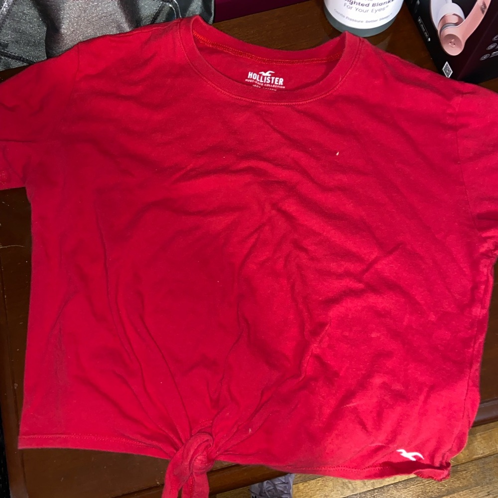 Red Hollister Crop Top